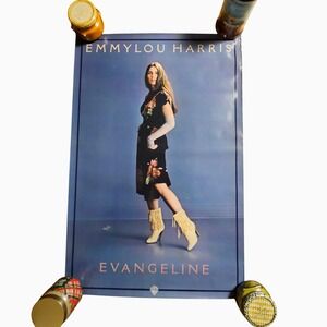 Emmylou Harris Evangeline 23x35 Promo Poster Vintage 1981 Warner Bros Rare